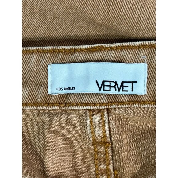 Vervet High-RIse Straight Crop Distressed Jeans in Zoe Autumn - Sz 31 - NWT - Picture 5 of 7